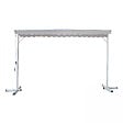 OVIALA - Store double pente avec coffre 3 x 4 m en aluminium écru  - Delgada - vignette