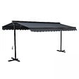OVIALA - Store double pente 3 x 4m et 4 dalles lestées anthracite - Delgada - vignette