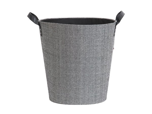 BAYROL - Panier à bûches et à granulés Dama rond gris + Pelle à granulés - Le Marquier - large