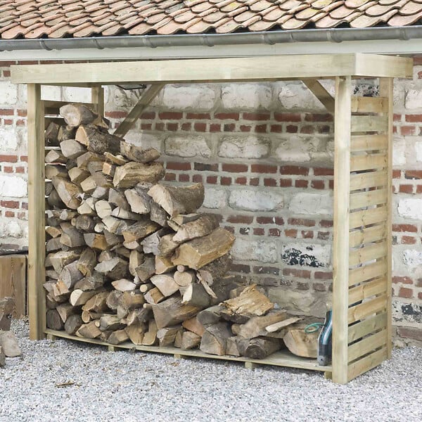 CERLAND - ABRI BUCHES BOIS XL 238,5X89,5X183CM - large