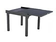 HESPERIDE - Table extensible carrée alu Piazza 4/8 places Graphite - Hespéride - vignette