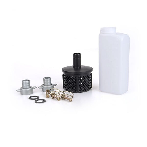 VITO - Pompe à eau thermique 43 cm3 Raccords 50mm Débit 6500 L/h Eaux usées Kit de10m Tuyaux inclus  VITO - large