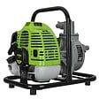 VITO - Pompe à eau thermique 43 cm3 Raccords 50mm Débit 6500 L/h Eaux usées Kit de10m Tuyaux inclus  VITO - vignette