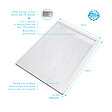AURLANE - Receveur en acrylique Blanc Effet Pierre 90x120x4 cm + Grilles Linéaires Chrome et Blanche Mate - vignette