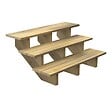 DECKLINEA - Escalier Bois Exterieur - 3 Marches - Largeur : 1m20 - Hauteur : 51cm - Sans Contremarches - Pin du Nord - Traité Autoclave - vignette
