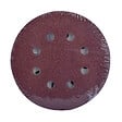 Lot de 10 disques abrasifs grain 40 - 125mm - 8 trous - vignette
