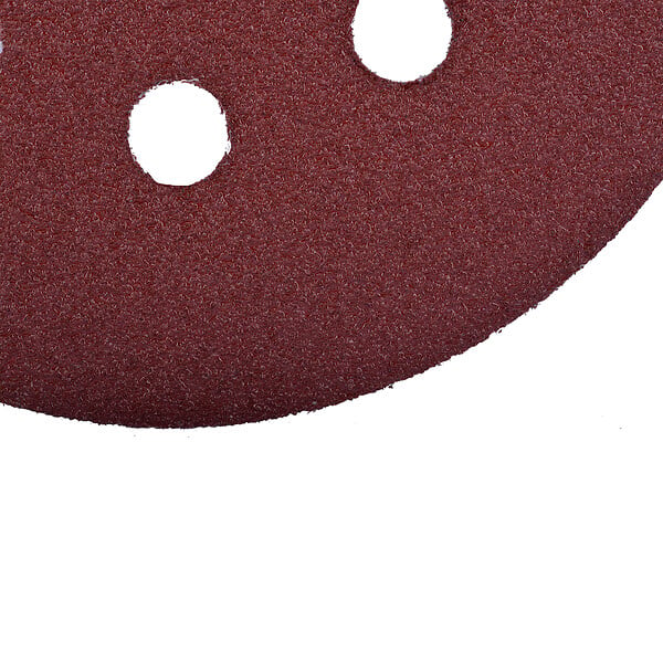 Disques abrasifs auto-agrippants 125mm - Oxyde d'aluminium - Grain 80 - Lot de 10 - large