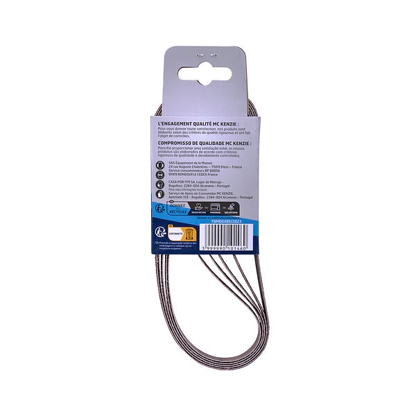 MC KENZIE - Bande abrasive grain 40 - x5 - L.454xl.13mm - large