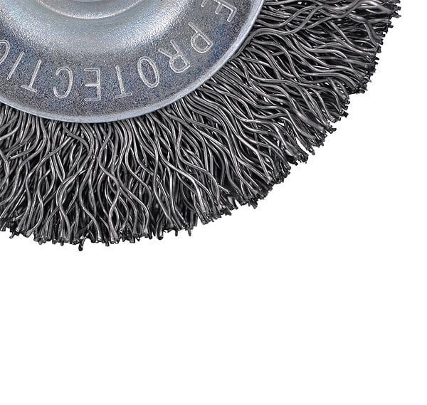 MC KENZIE - Brosse circulaire à fils sertis - Acier - 50mm - large