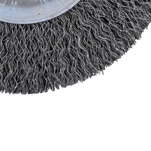 MC KENZIE - Brosse circulaire à fils sertis - Acier - 100x10mm - large