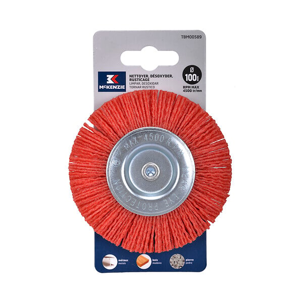 MC KENZIE - Brosse circulaire - Fil nylon - 100mm - large
