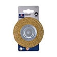 MC KENZIE - Brosse circulaire à fils sertis - Laiton Acier - 100mm - vignette