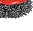 MC KENZIE - Brosse soucoupe pour meuleuse à fils sertis - Acier - 65mm - vignette