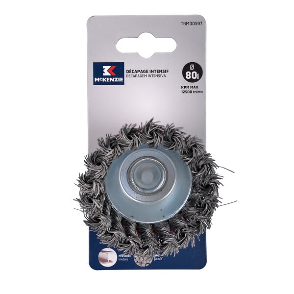 MC KENZIE - Brosse soucoupe - Nylon - 50mm - large