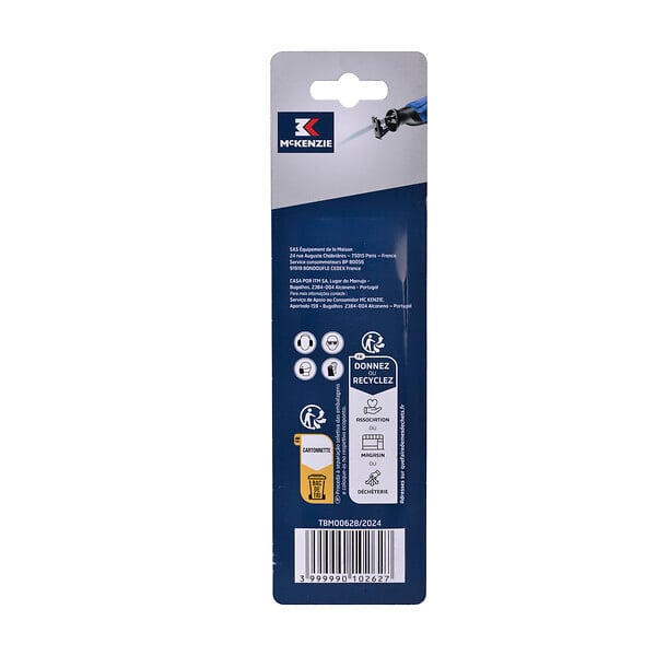 MC KENZIE - Lames pour scie sabre 4011 - Acier - large