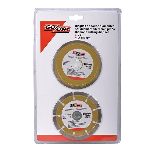 Disques diamant à tronçonner 115mm lot 2 - Alésage 22.2mm - large
