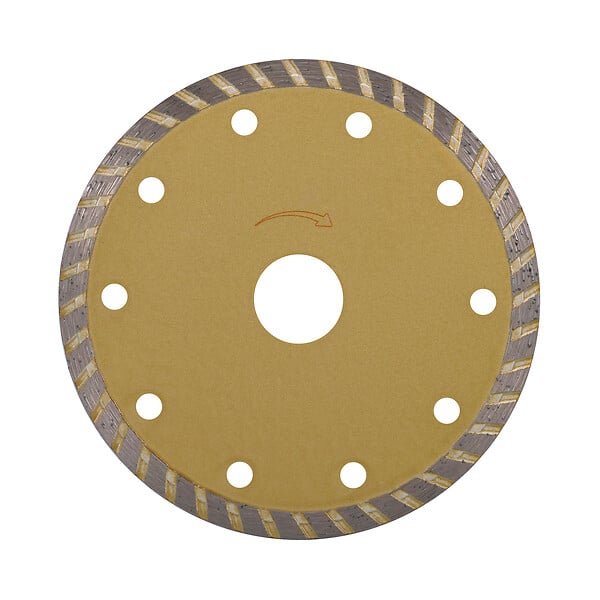 MC KENZIE - Disque diamant crénelé - D125mm - Alésage 22,2mm - large