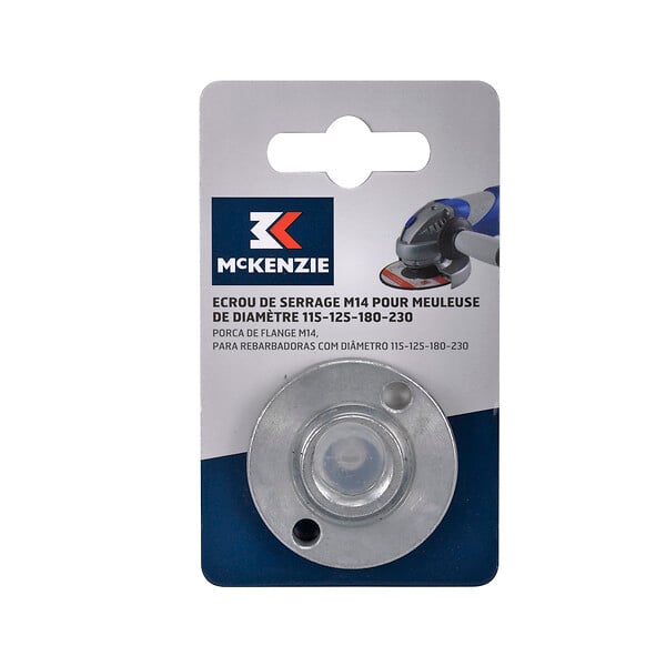 MC KENZIE - Ecrou M14 pour meuleuse - Acier - large