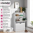 TECTAKE - Meuble à chaussures Calea avec 2 compartiments basculants pour 12 paires de chaussures blanc - vignette