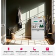 TECTAKE - Meuble à chaussures Calea avec 2 compartiments basculants pour 12 paires de chaussures blanc - vignette