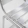 OVIALA - Lot de 4 chaises hautes en aluminium gris - Soho - vignette