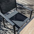 OVIALA - Lot de 2 fauteuils de jardin aluminium et textilène gris - Nice - vignette