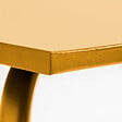 OVIALA - Ensemble table de jardin en métal et 4 chaises jaune - Palavas - vignette