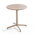 OVIALA - Ensemble table de jardin et 2 fauteuils métal taupe - Palavas - vignette
