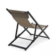 OVIALA - Lot de 2 transats en aluminium taupe - Santiago - vignette