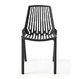 OVIALA - Chaise de jardin ajourée en plastique noir - Paris - vignette