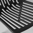 OVIALA - Chaise de jardin ajourée en plastique noir - Paris - vignette