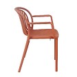 OVIALA - Fauteuil de terrasse terracotta - Copenhague - vignette