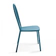 OVIALA - Chaise bistrot en métal bleu pacific - Honfleur - vignette