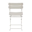 OVIALA - Lot de deux chaises pliantes en acier beige clair - Annecy - vignette