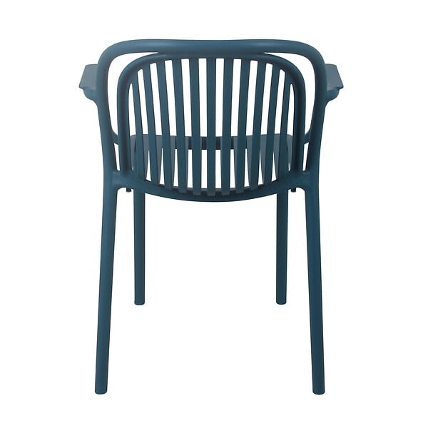 OVIALA - Fauteuil de terrasse bleu canard - Copenhague - large