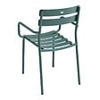 OVIALA - Fauteuil de terrasse en aluminium vert foncé - Almada - vignette