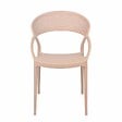 OVIALA - Lot de 4 chaises de terrasse roses - Madrid - vignette
