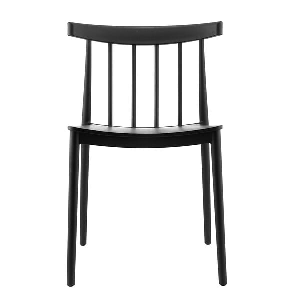 OVIALA - Chaise de terrasse en polypropylène noire - Lisboa - large