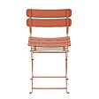 OVIALA - Lot de deux chaises pliantes en acier terracotta - Annecy - vignette