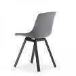 OVIALA - Lot de 4 chaises d'extérieur grises - Samoa - vignette