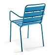 OVIALA - Fauteuil de jardin en métal bleu pacific  - Palavas - vignette