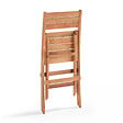 OVIALA - Lot de 2 chaises pliantes en bois d'eucalyptus - Sete - vignette