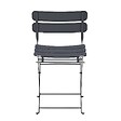 OVIALA - Lot de deux chaises pliantes en acier gris anthracite - Annecy - vignette