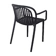 OVIALA - Fauteuil de terrasse noir - Copenhague - vignette