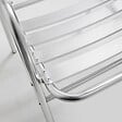 OVIALA - Chaise de jardin empilable en aluminium gris clair - Nothing Hill - vignette