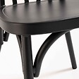 OVIALA - Chaise de terrasse en aluminium noire - Braga - vignette