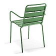 OVIALA - Fauteuil de jardin en métal vert cactus  - Palavas - vignette