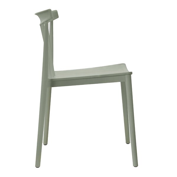 OVIALA - Chaise de terrasse en polypropylène vert sauge - Lisboa - large