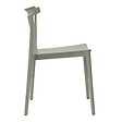 OVIALA - Chaise de terrasse en polypropylène vert sauge - Lisboa - vignette