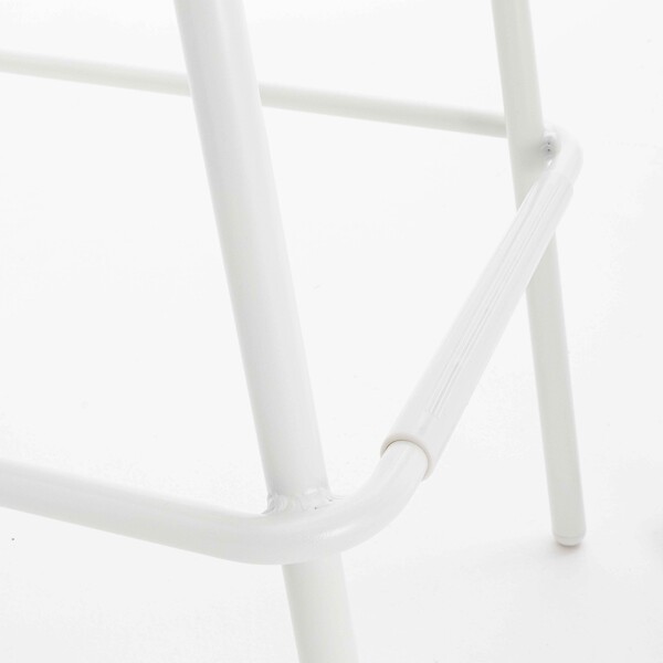 OVIALA - Chaise haute de terrasse blanche - Almada - large